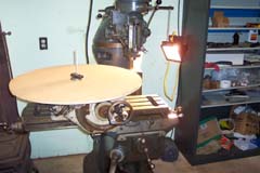 Blanks mounted on the rotary table