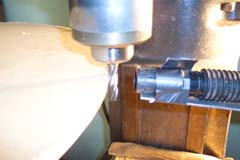 Milling the blanks to perfect round and the propper diameter