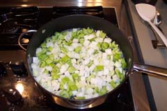 Add onions and celery