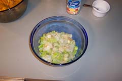 Put onions and celery back in small bowl